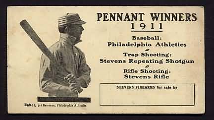 1911 Stevens Forearms Trade Card Baker